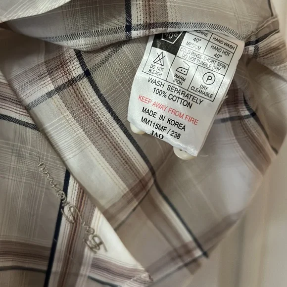 Ben Sherman Check Oxford Shirt Size 4 XL - Picture 3 of 8